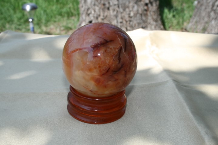Carnelian Sphere courage, vitality, sexuality, confidence, action 4330